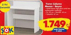 GARAJ HOME YAREN ÇALIŞMA MASASI BEYAZ GARAJ HOME YAREN ÇALIŞMA MASASI BEYAZ
